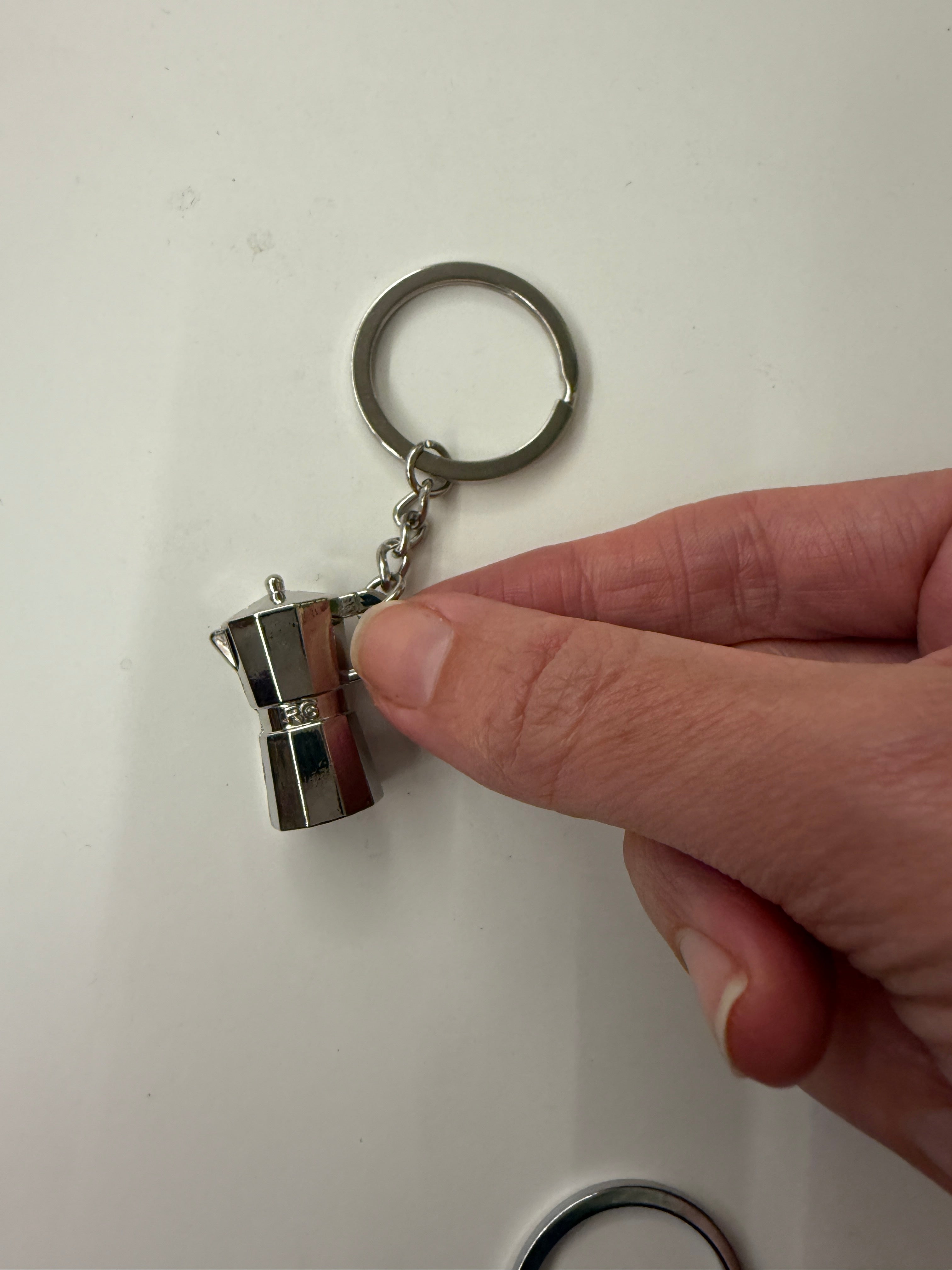Classic Italian Moka Pot Keychain