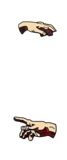 Michelangelo "Anatomical" Hands pins