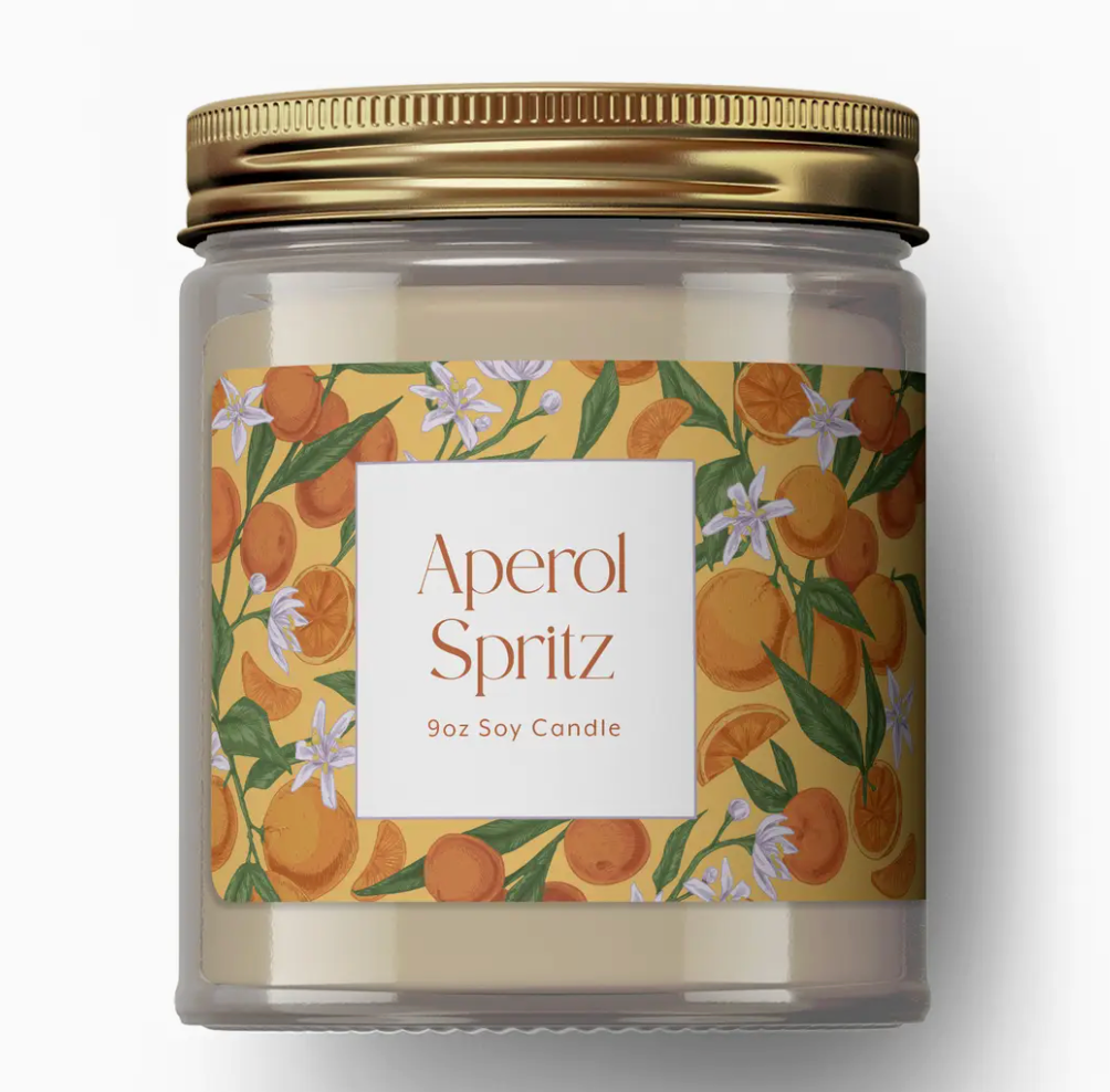Aperol Spritz Soy Candle — | 9oz