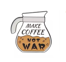 Roman Coffee Culture Enamel Pins