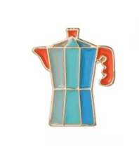 Roman Coffee Culture Enamel Pins