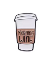 Roman Coffee Culture Enamel Pins